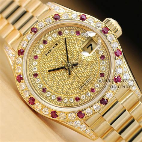 ruby and diamond rolex watch|Rolex watches rubies.